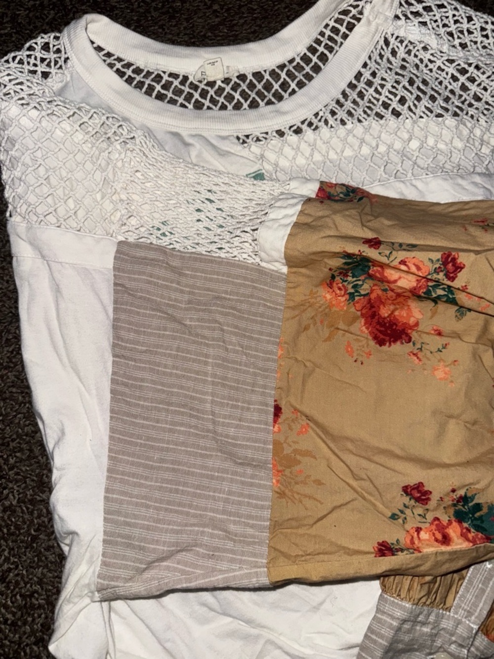 ANTHROPOLOGIE PILCRO Patchwork Batwing Top - Picture 6 of 11